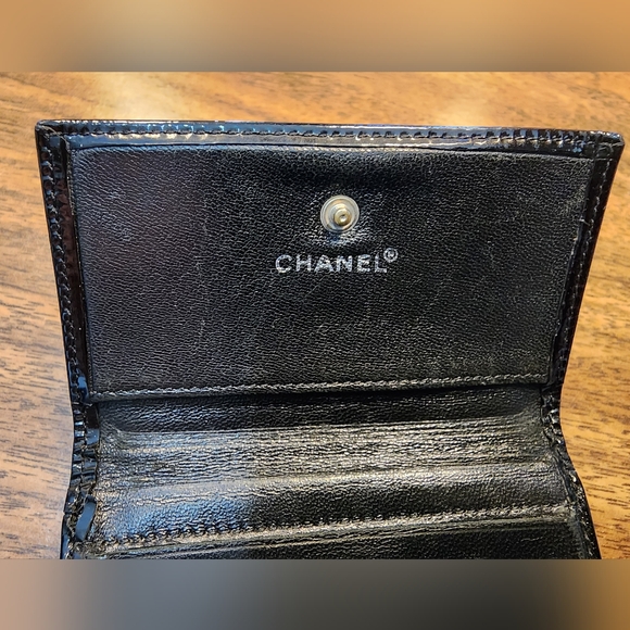 Chanel Patent Leather Trifold Compact Wallet - Picture 10 of 10